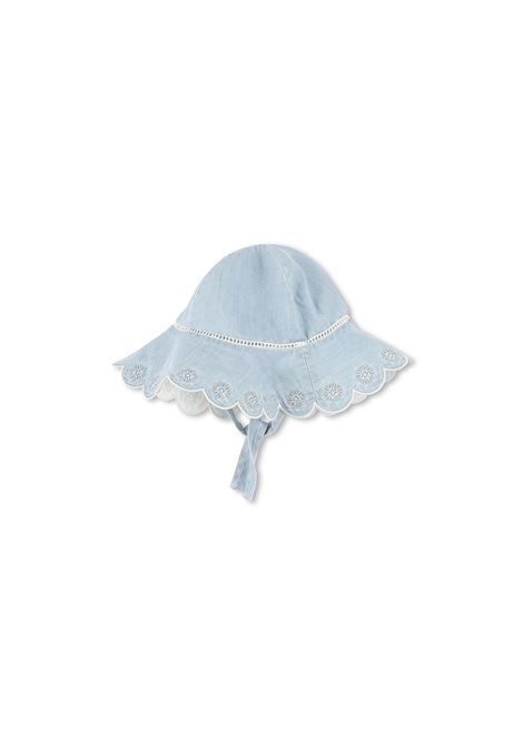 Set Regalo Con Abito e Cappello In Azzurro CHLOÉ KIDS | C20420Z77